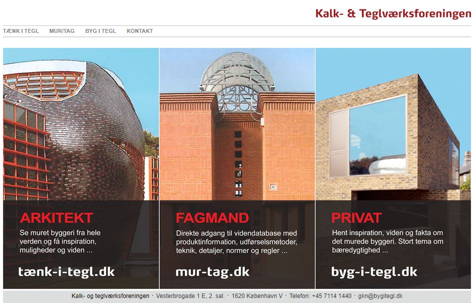Hjemmeside - Bygg i Tegel
